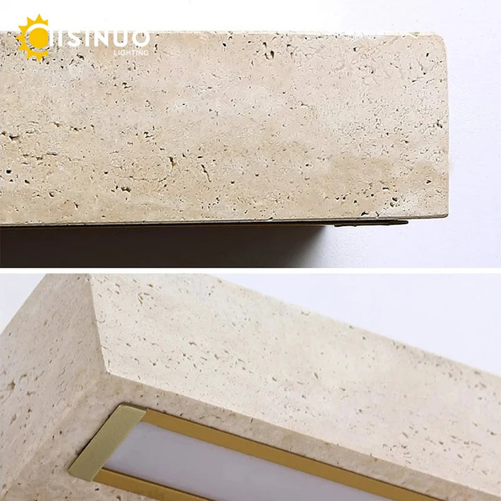 TerraLux™ Travertin LED Wandleuchte IP65