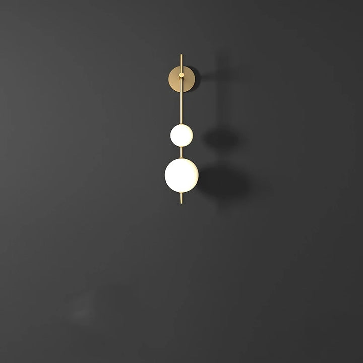 NordGlobe™ Wandleuchte Opalglas Vertikal Modern