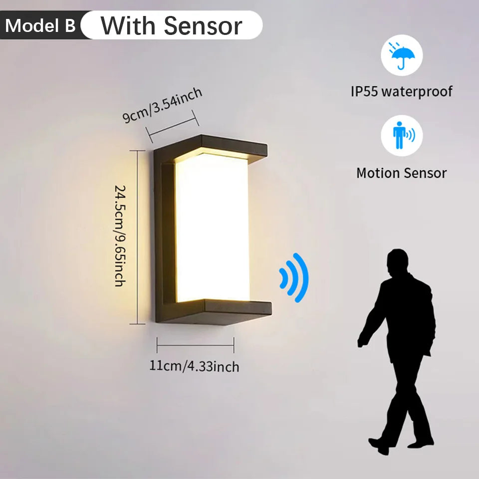 VoltAero™ RadarSensor LED-Wandleuchte IP55