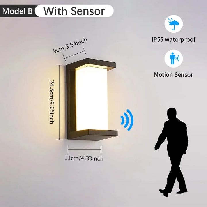 VoltAero™ RadarSensor LED-Wandleuchte IP55