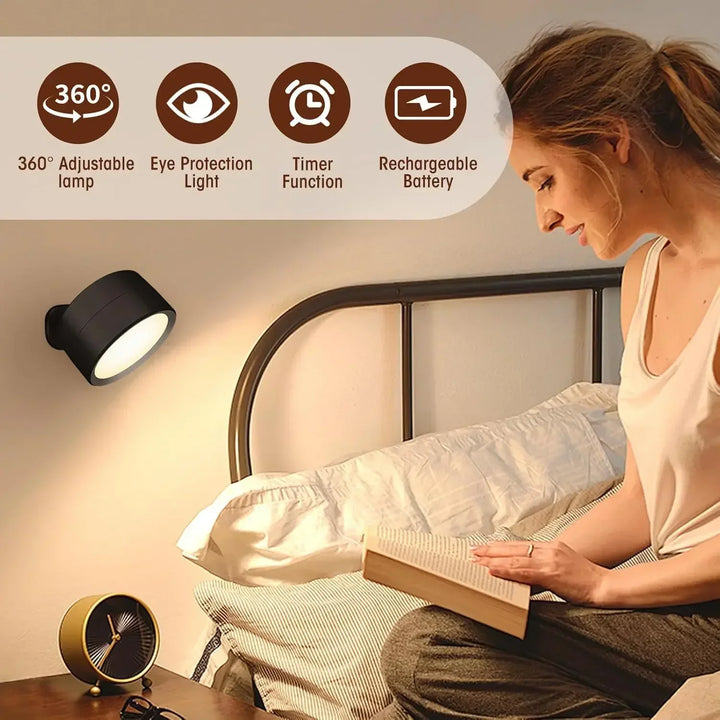 KlarWirk™ 360° Touch-LED-Wandleuchte, 3-Modi Akku