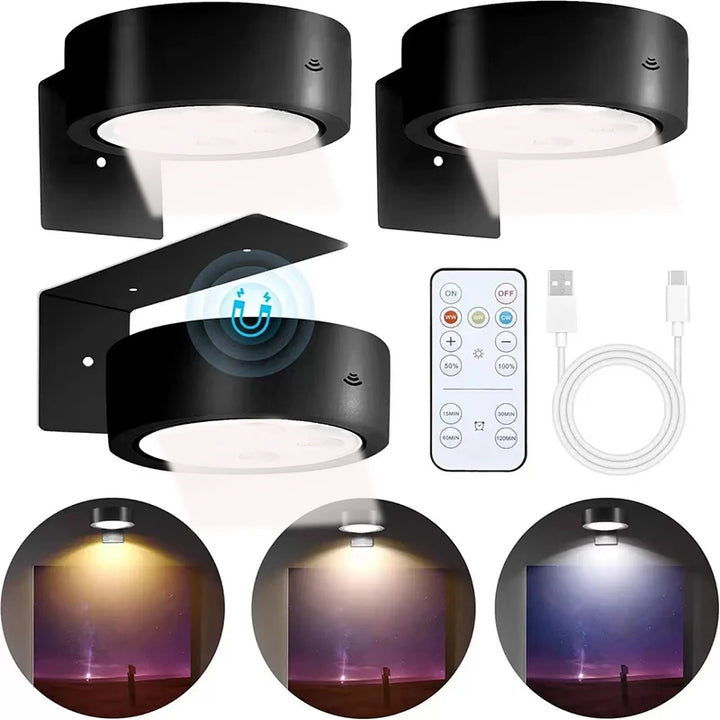 FrameGlow™ Magnet-Bilderleuchte mit Fernbedienung