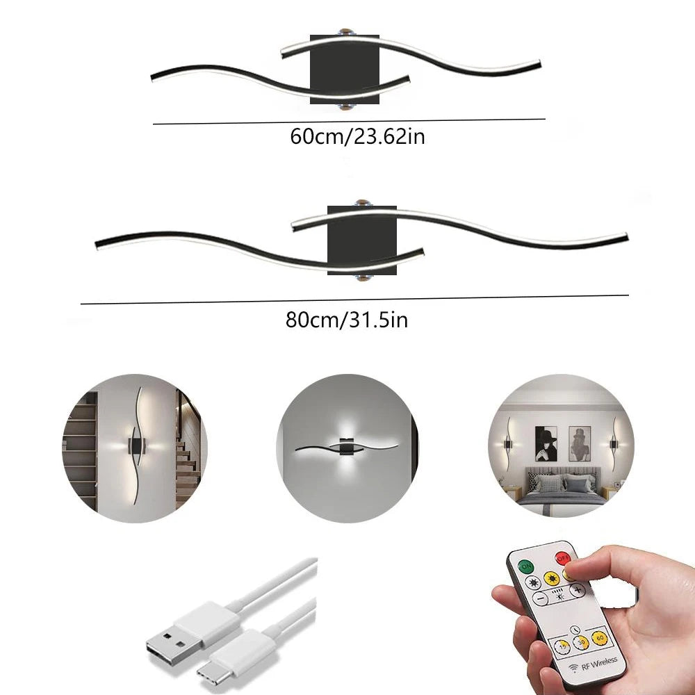 LumaNord™ Kabellose LED Wandleuchte