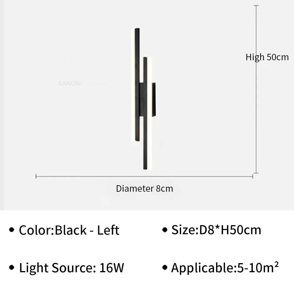 NetzVolt™ LED Wandleuchte Wechselstrom Aluminium