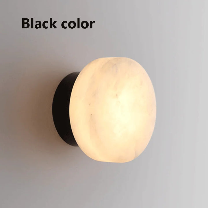 MarmoLux™ LED Wandleuchte Marmor Rund
