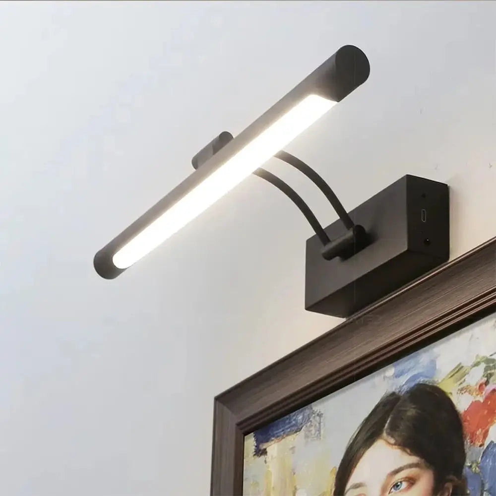 AuriNoir™ Aufladbare LED Wandleuchte verstellbar Schwarzgold
