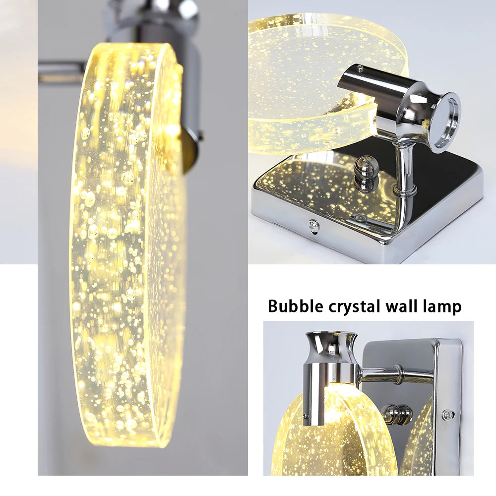 CrystalGlow™ LED Wandleuchte Kristall Dekor