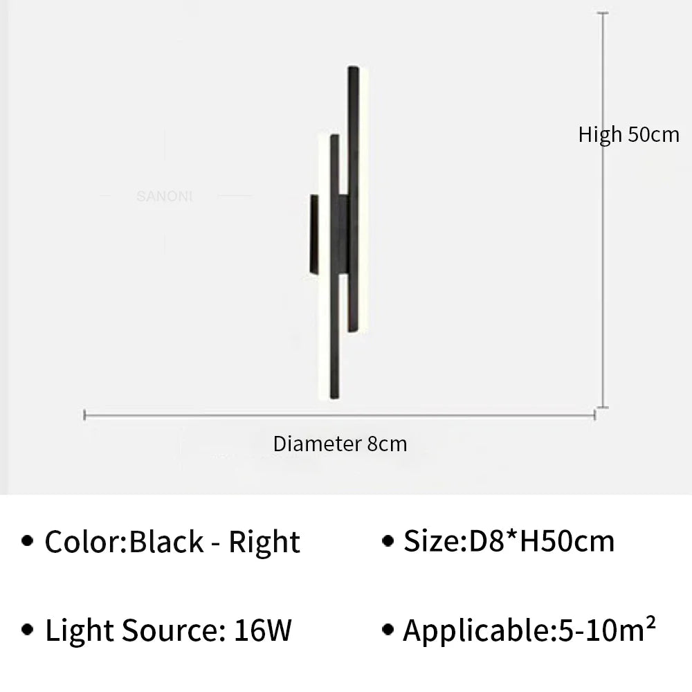 NetzVolt™ LED Wandleuchte Wechselstrom Aluminium