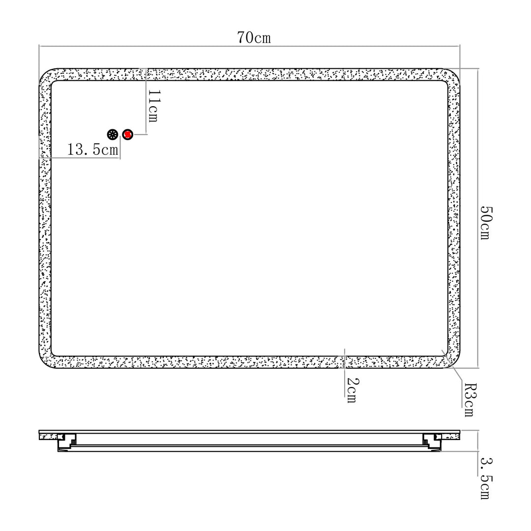 ReflexaLux® Quadratischer LED Badezimmerspiegel – Dimmbar & Antibeschlag